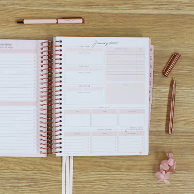 2026 Signature Planner - Blush + Rose Gold