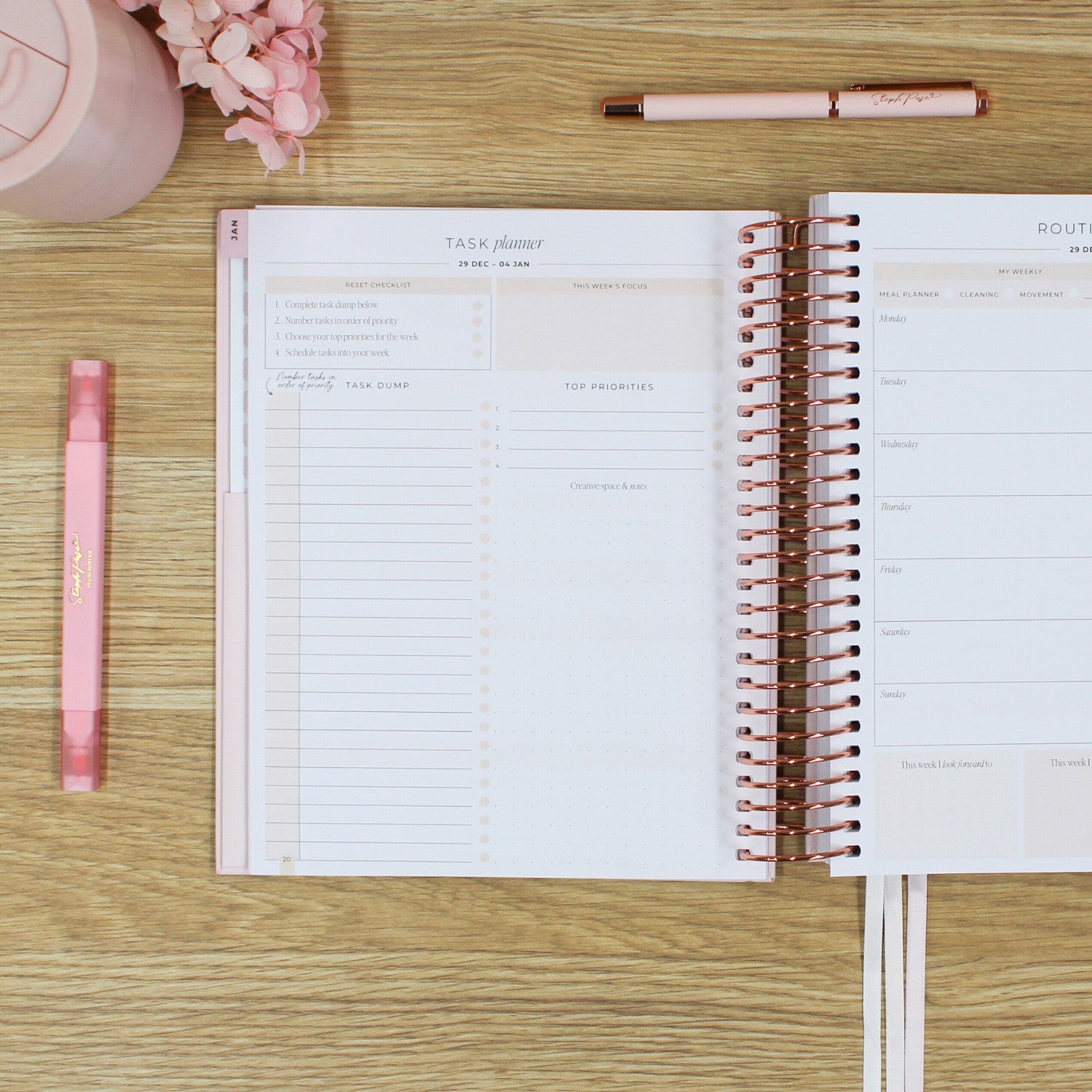 2026 Signature Planner Blush Rose Gold Steph Pase Planners 2026-signature-planner-blush-rose-gold-steph-pase-planners