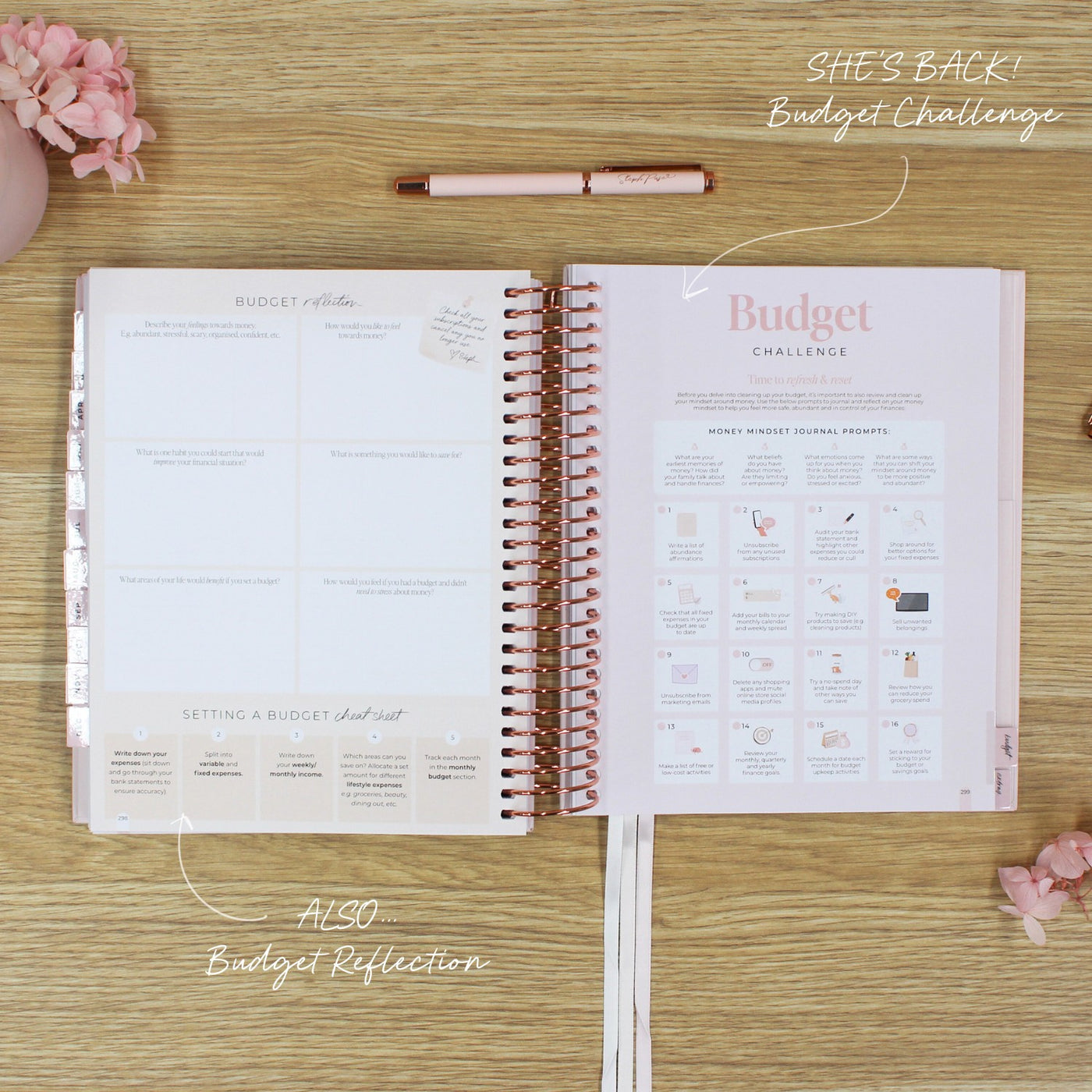 2026 Signature Planner - Blush + Rose Gold
