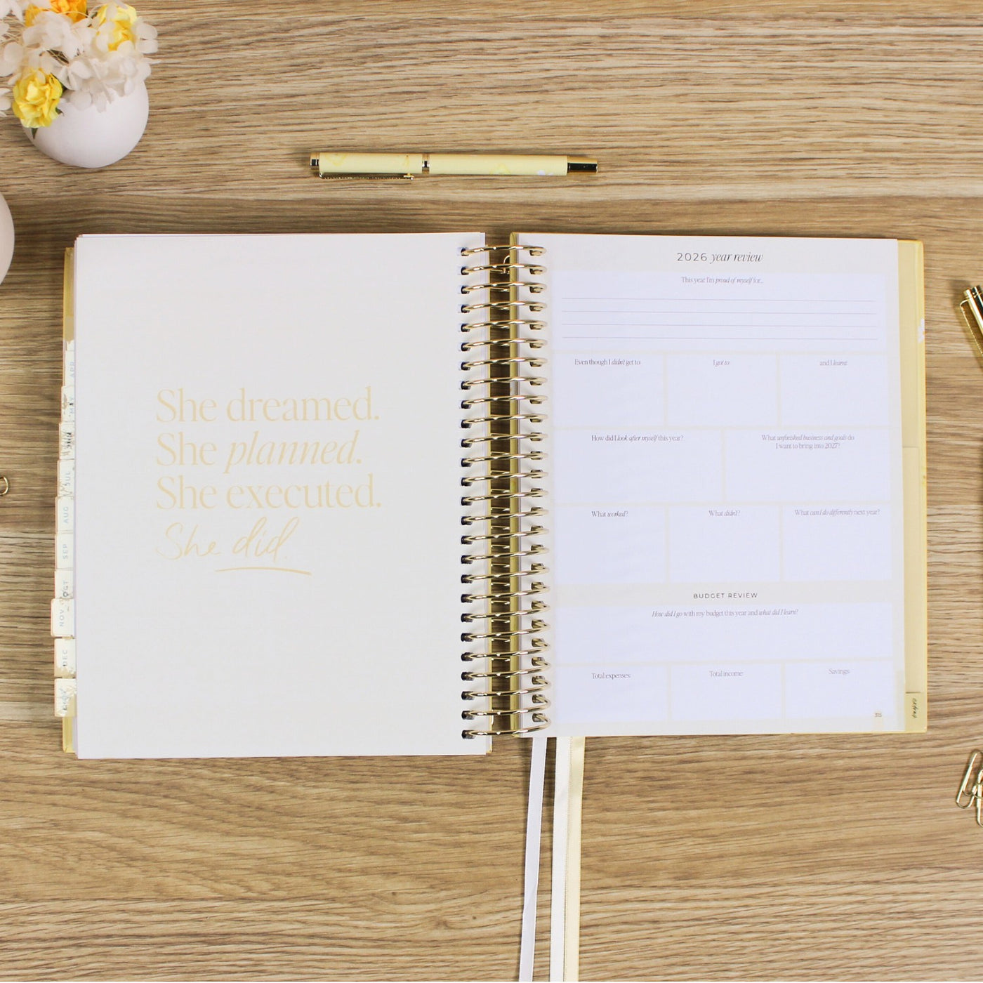 2026 Signature Planner - Butter Yellow