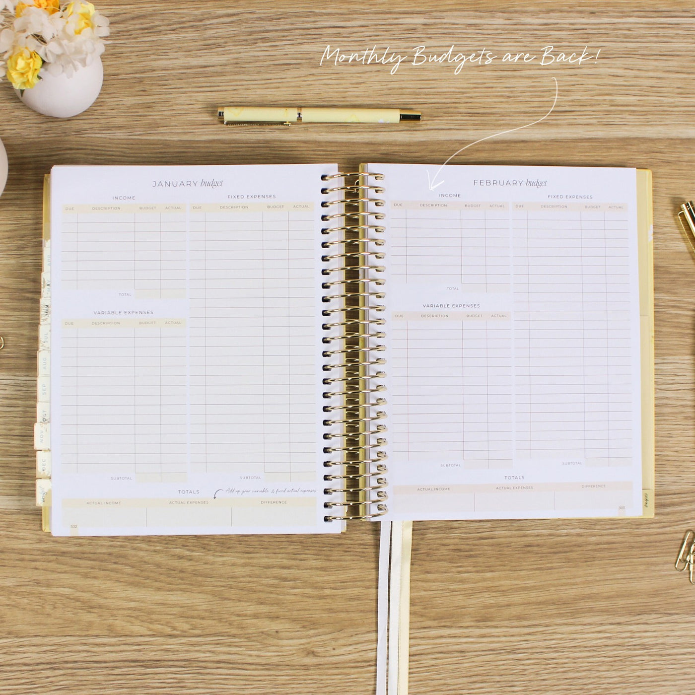 2026 Signature Planner - Butter Yellow