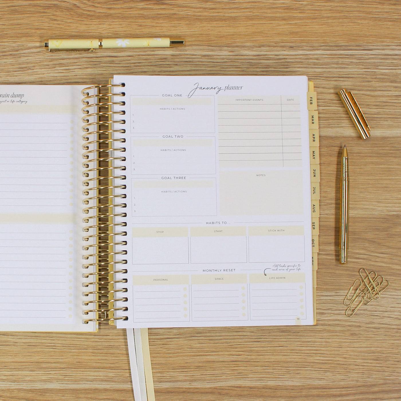 2026 Signature Planner - Butter Yellow