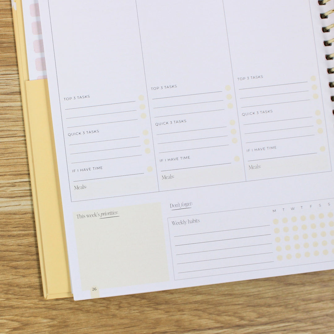 2026 Signature Planner - Butter Yellow