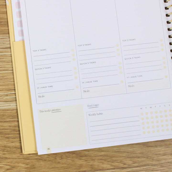 2026 Signature Planner - Butter Yellow