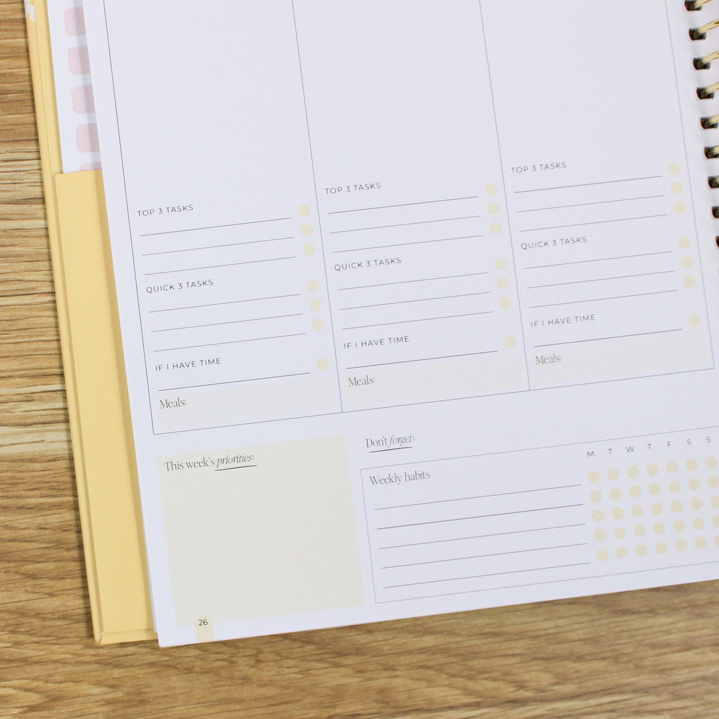 2026 Signature Planner - Butter Yellow