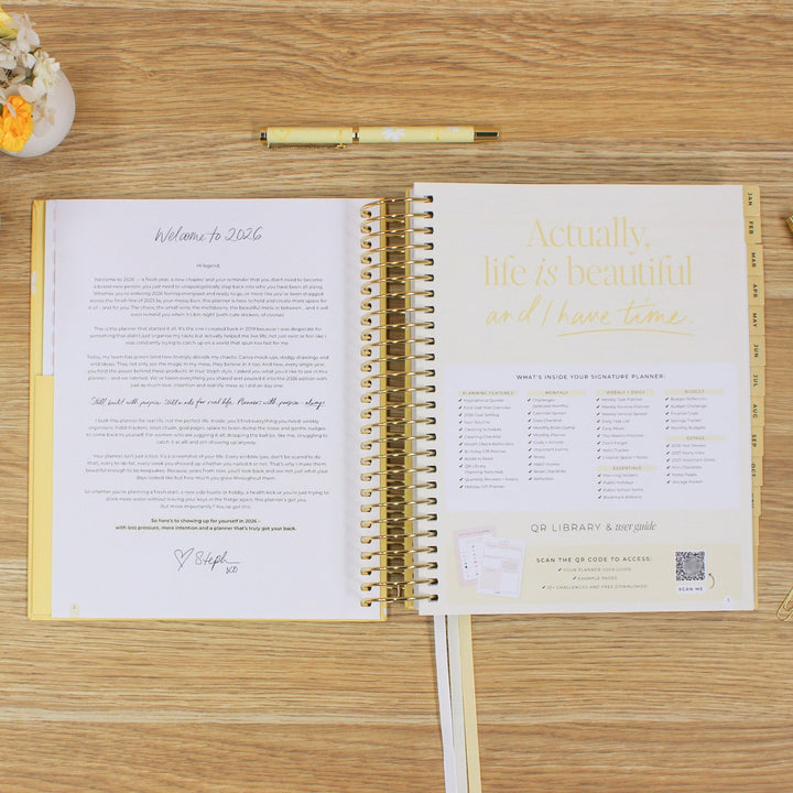 2026 Signature Planner - Butter Yellow