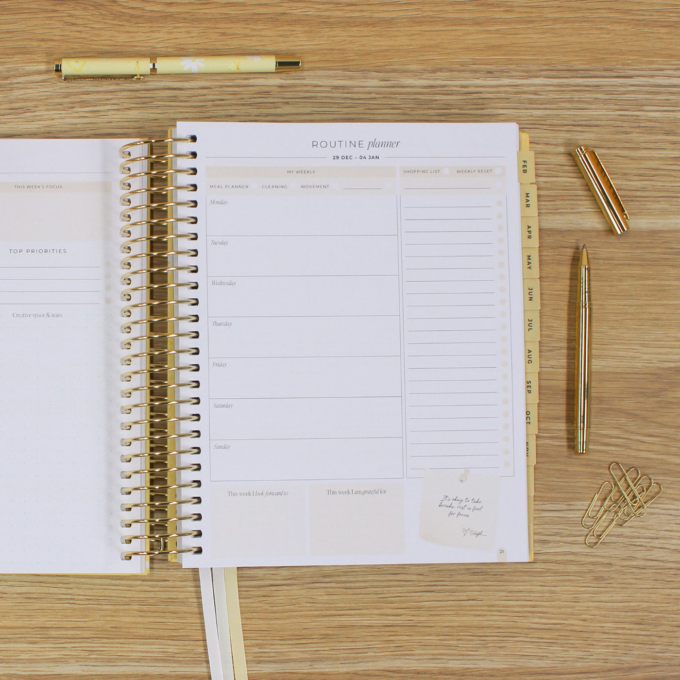 2026 Signature Planner - Butter Yellow