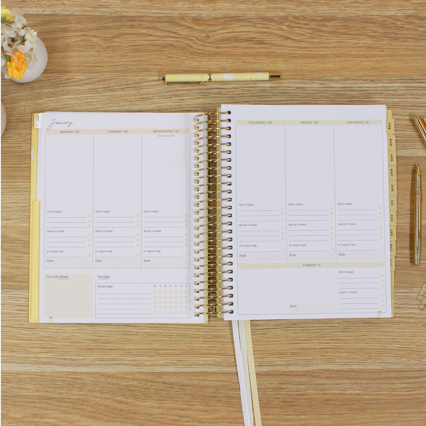 2026 Signature Planner - Butter Yellow