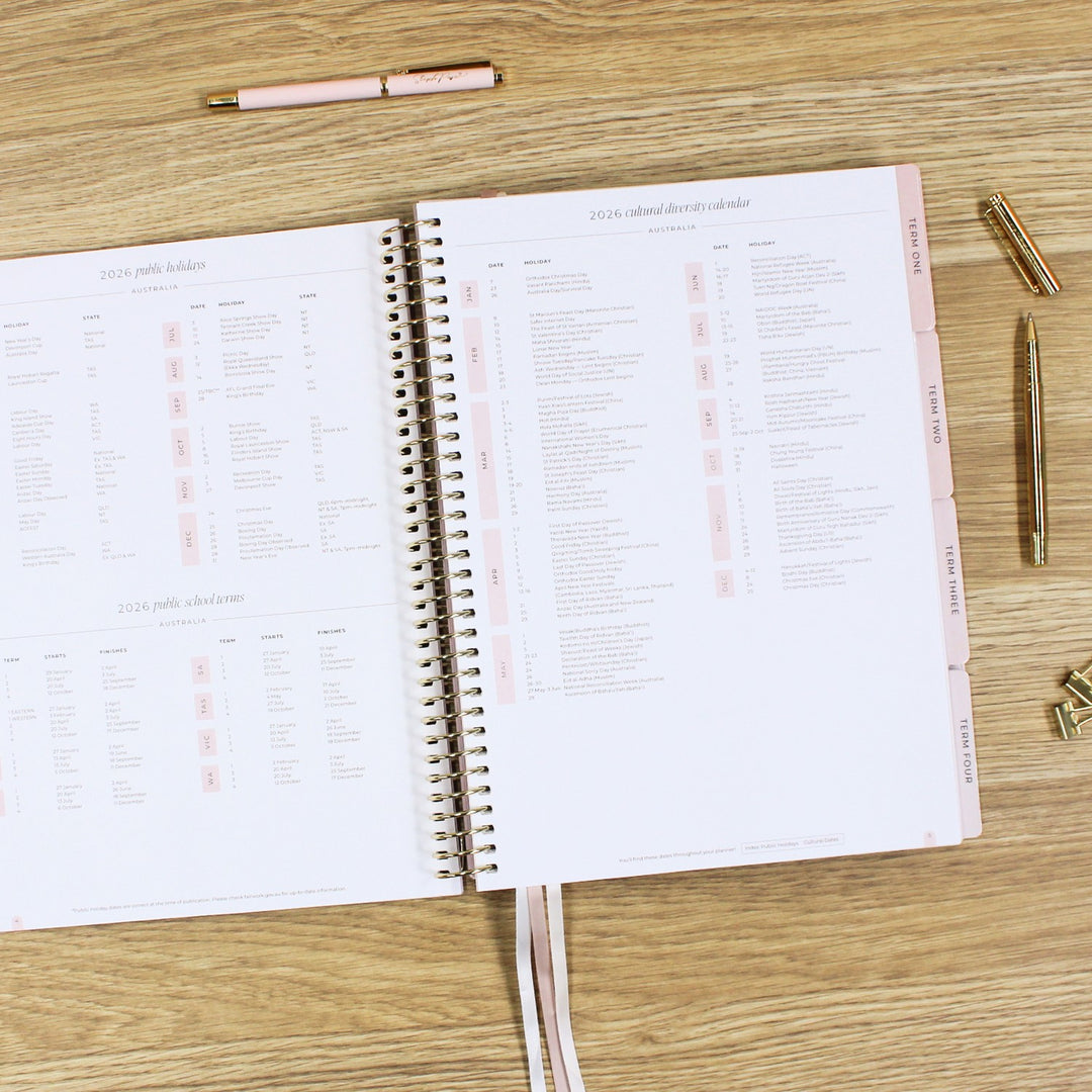 2026 Teacher Planner - Blush