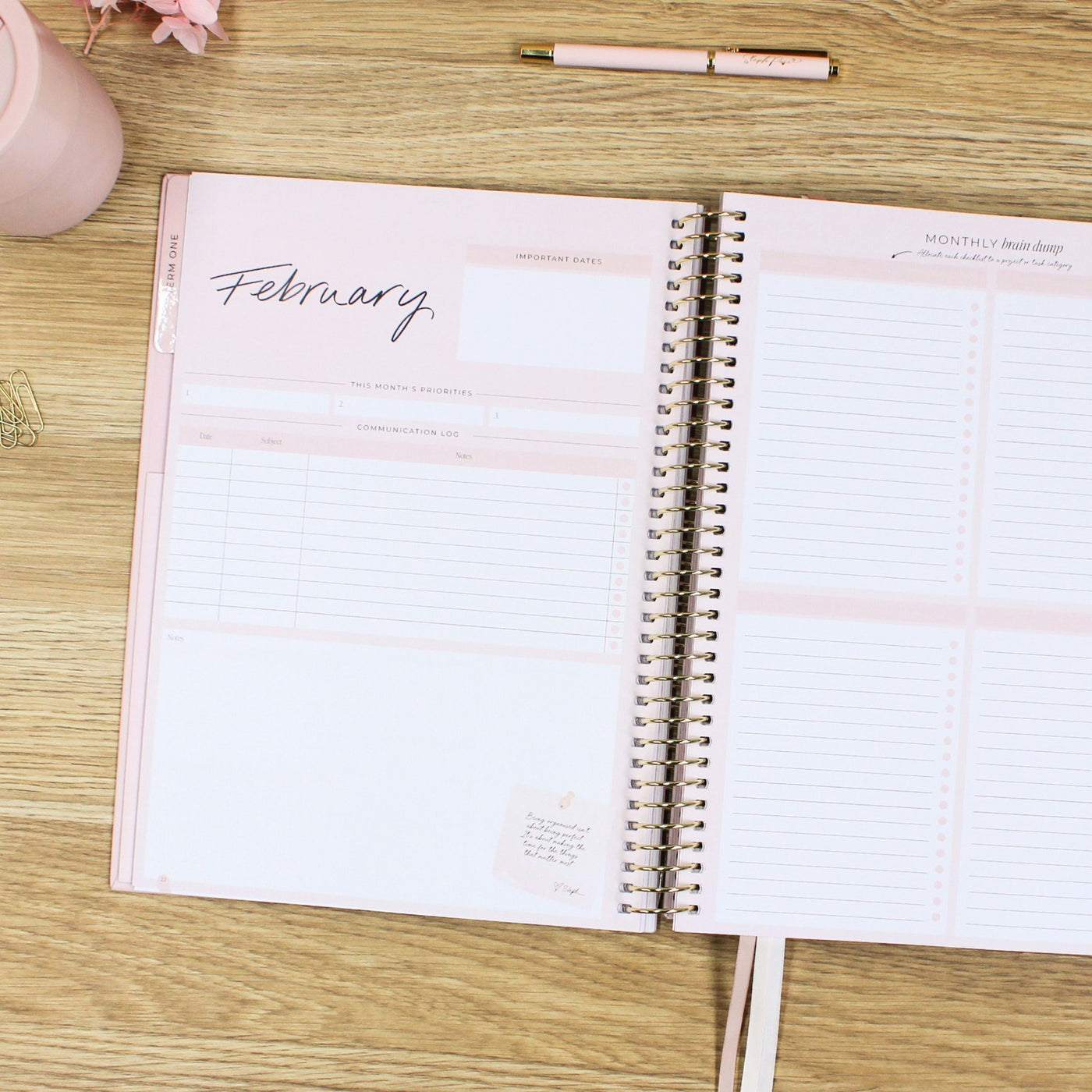 2026 Teacher Planner - Blush