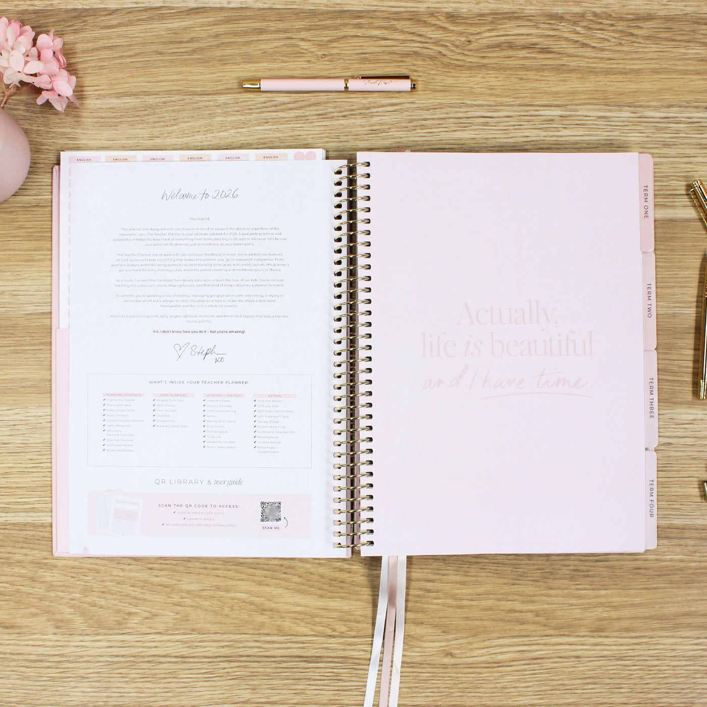 2026 Teacher Planner - Blush