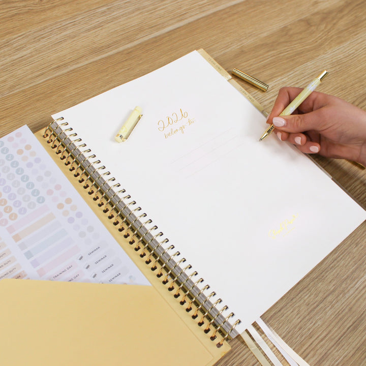2026 Teacher Planner - Butter Yellow