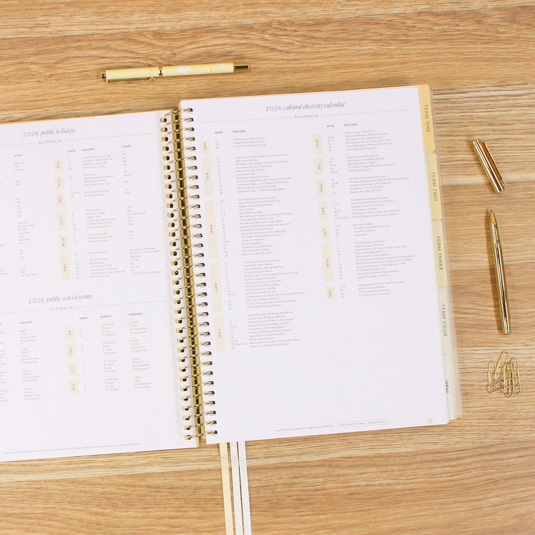 2026 Teacher Planner - Butter Yellow