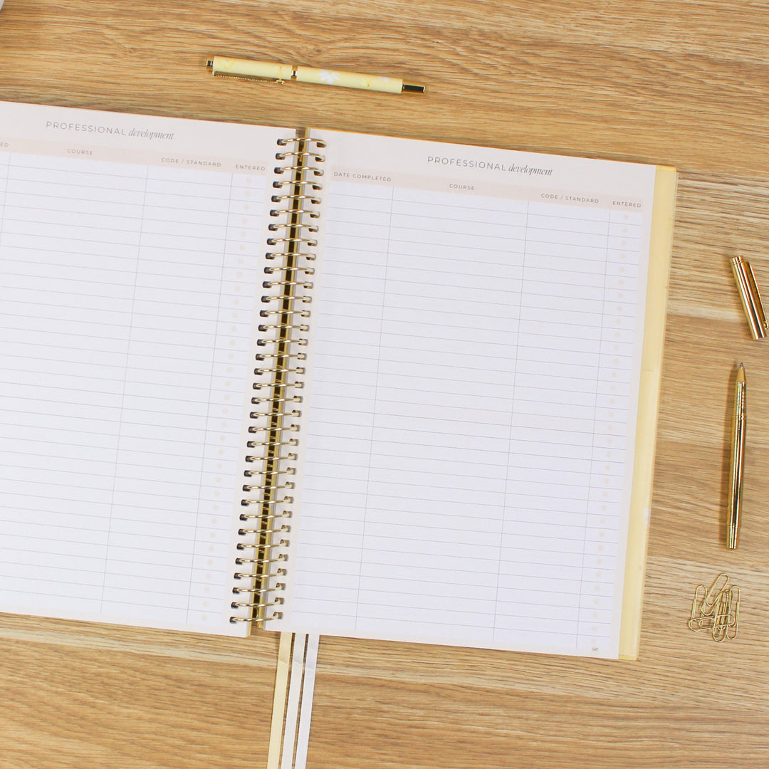 2026 Teacher Planner - Butter Yellow