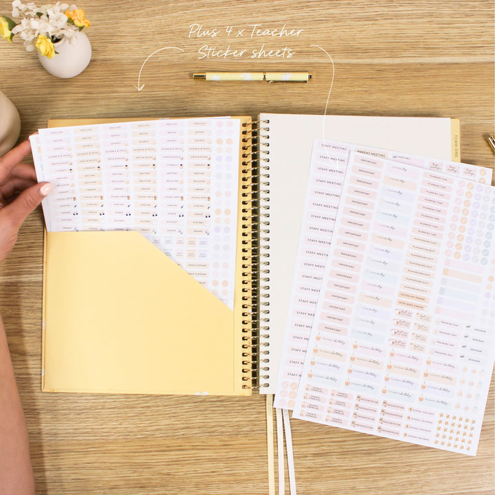 2026 Teacher Planner - Butter Yellow