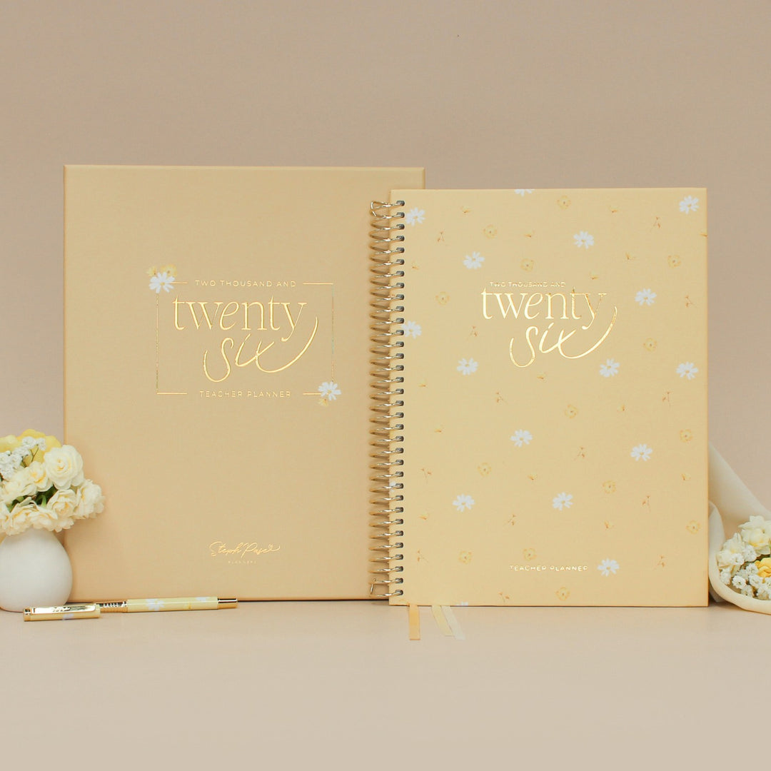 2026 Teacher Planner - Butter Yellow