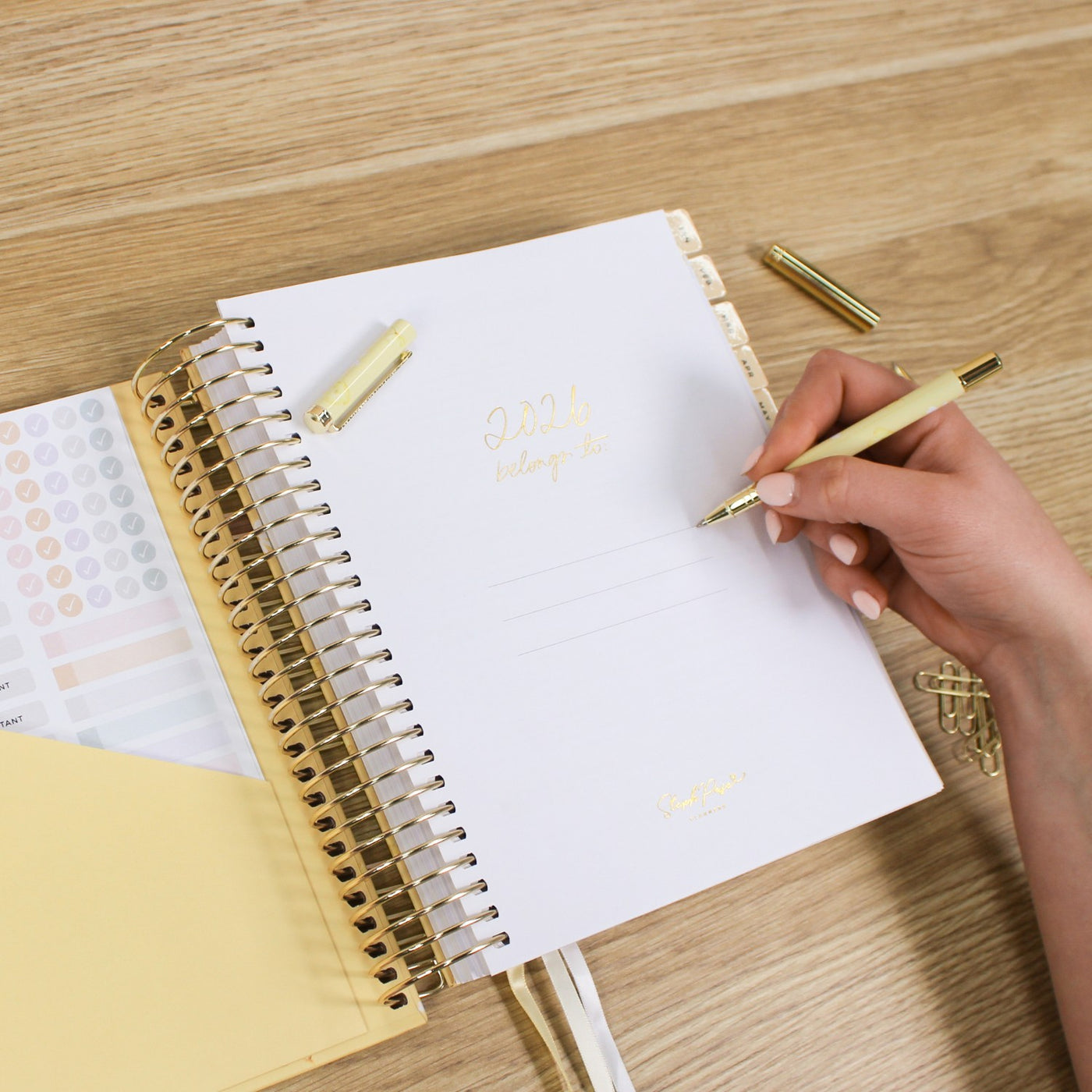 2026 Daily Planner - Butter Yellow
