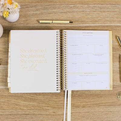2026 Daily Planner - Butter Yellow