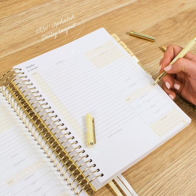 2026 Daily Planner - Butter Yellow