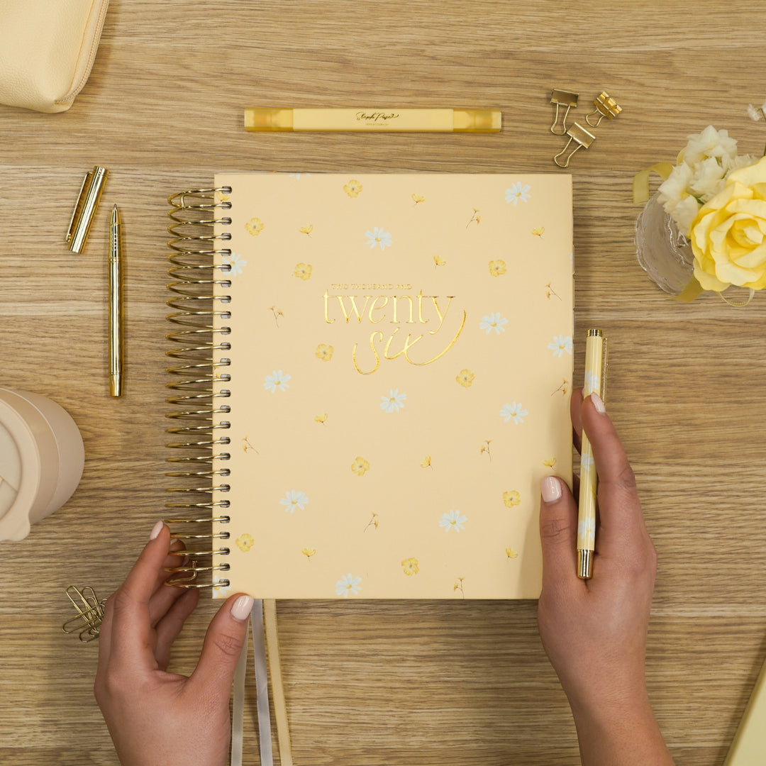 2026 Daily Planner - Butter Yellow