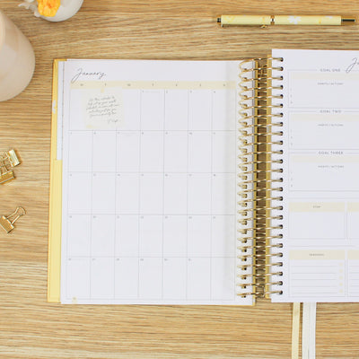 2026 Daily Planner - Butter Yellow