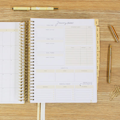 2026 Daily Planner - Butter Yellow