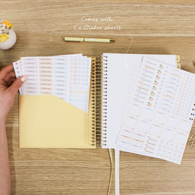 2026 Daily Planner - Butter Yellow