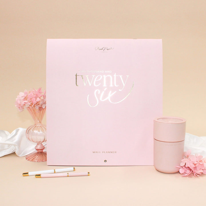 2026 Wall Planner - Blush + Beige