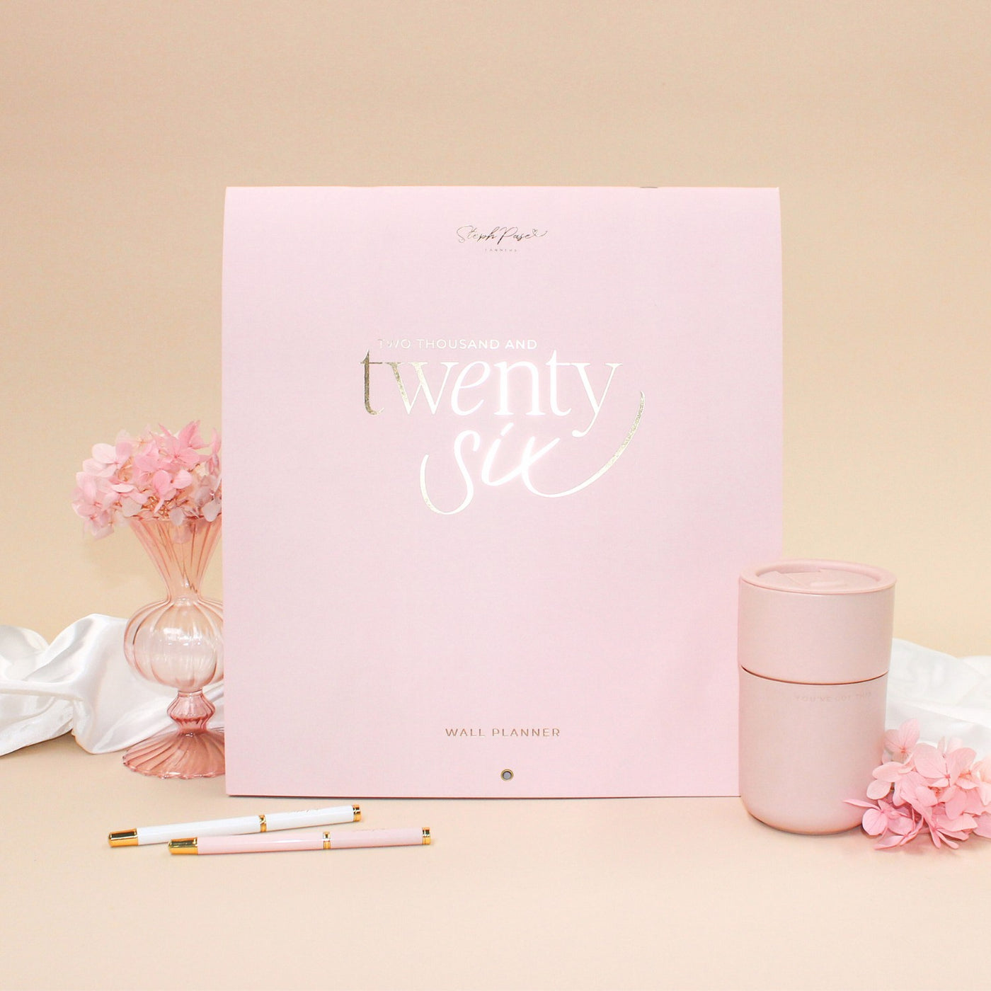 2026 Wall Planner - Blush + Beige