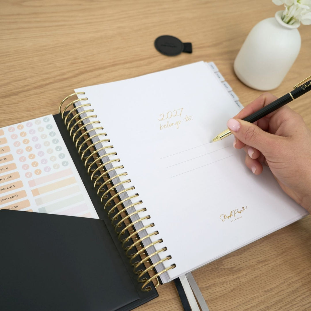 2027 2-Day Planner - Black
