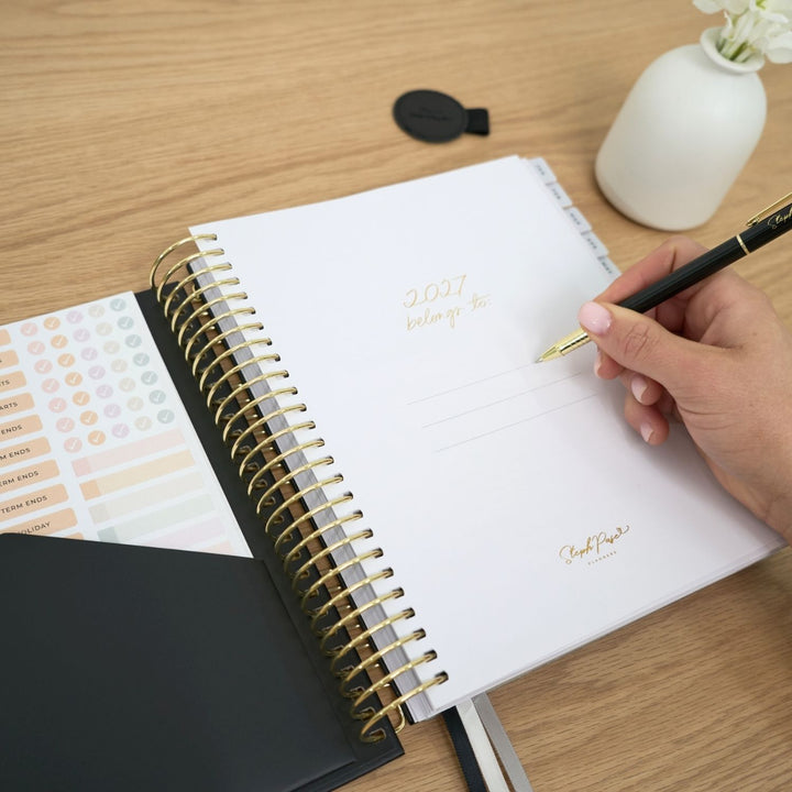 2027 2-Day Planner - Black