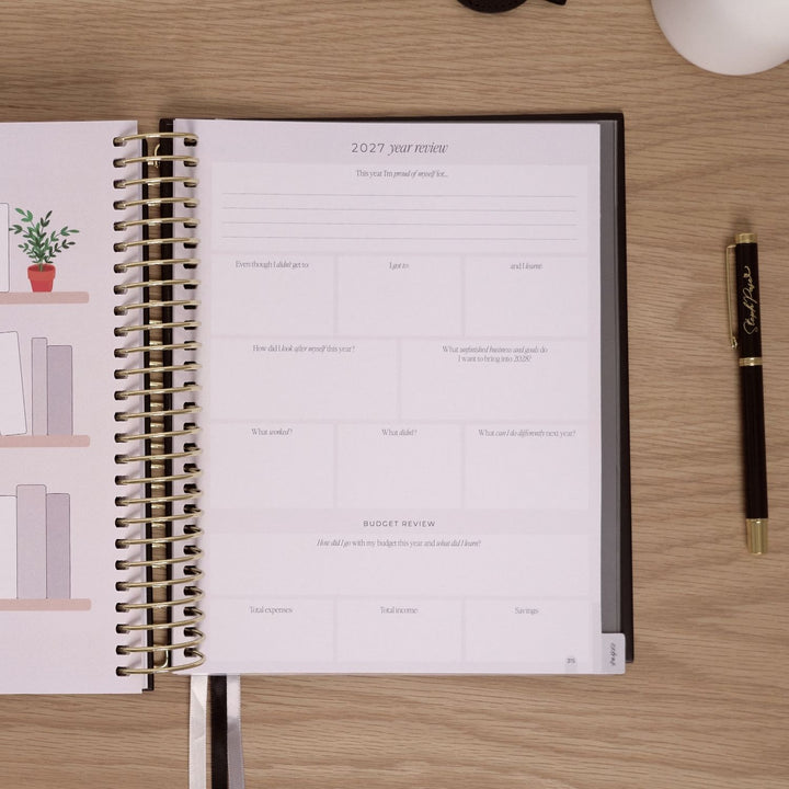 2027 2-Day Planner - Black