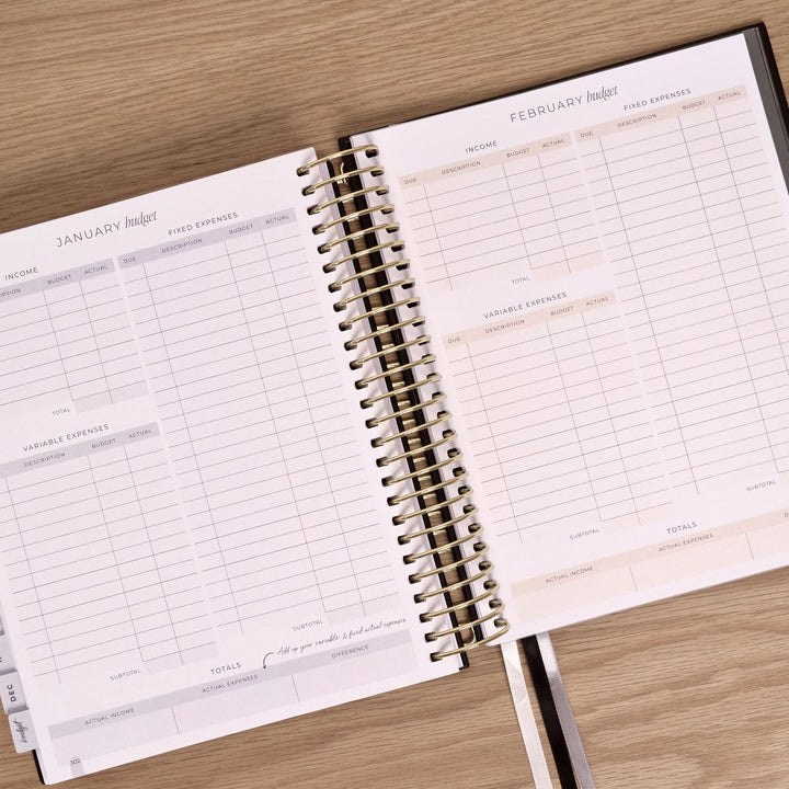 2027 2-Day Planner - Black
