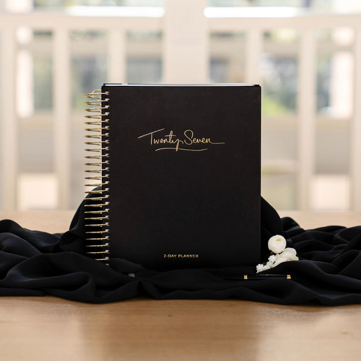 2027 2-Day Planner - Black