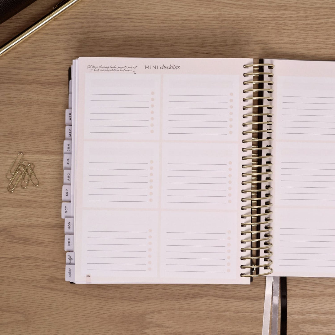 2027 2-Day Planner - Black