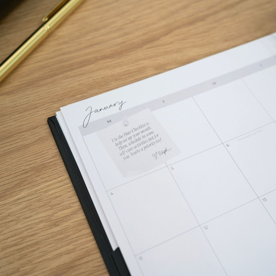 2027 2-Day Planner - Black