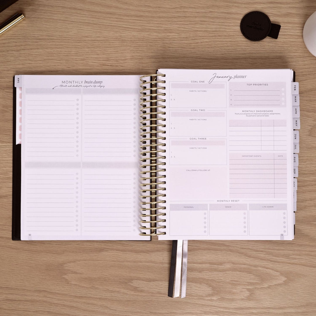 2027 2-Day Planner - Black