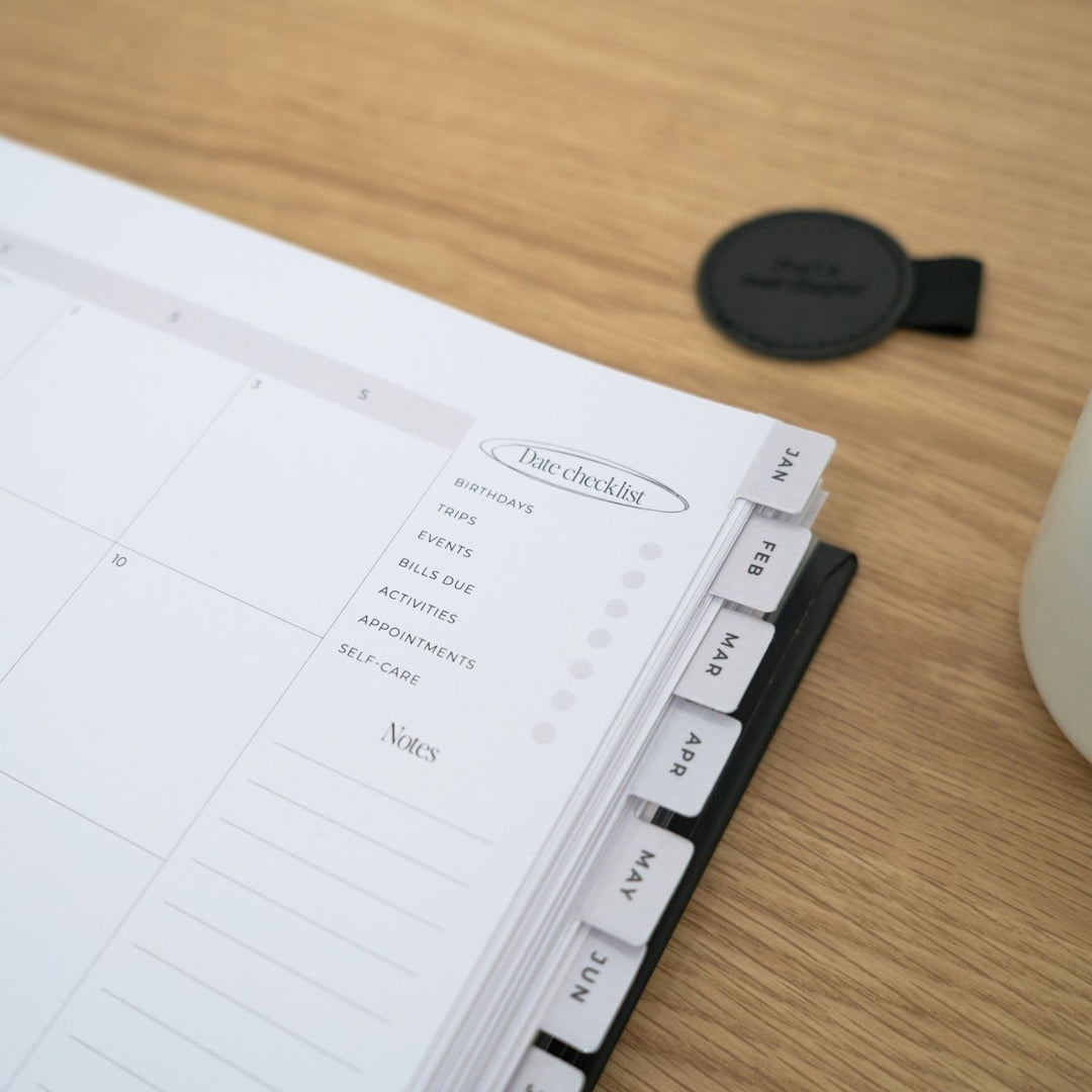 2027 2-Day Planner - Black