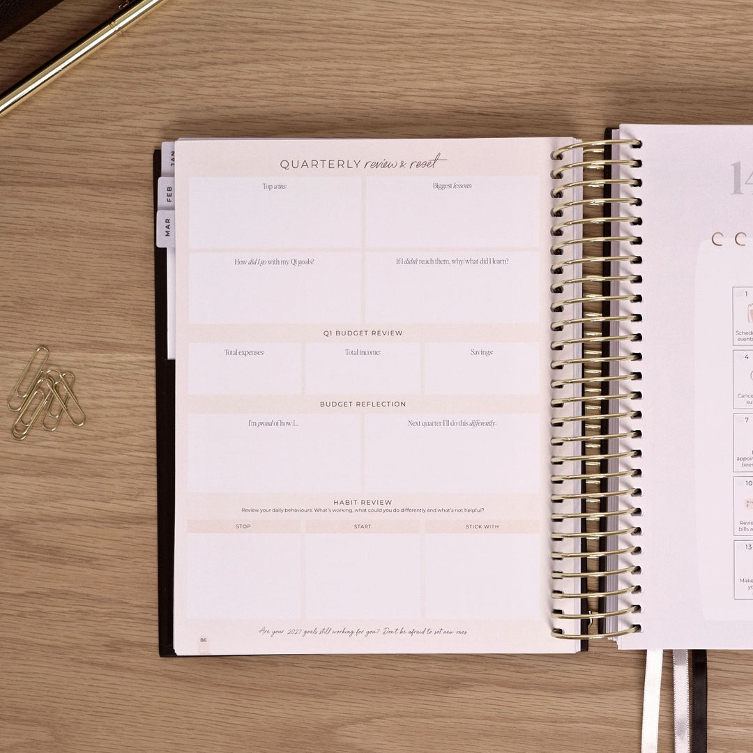2027 2-Day Planner - Black