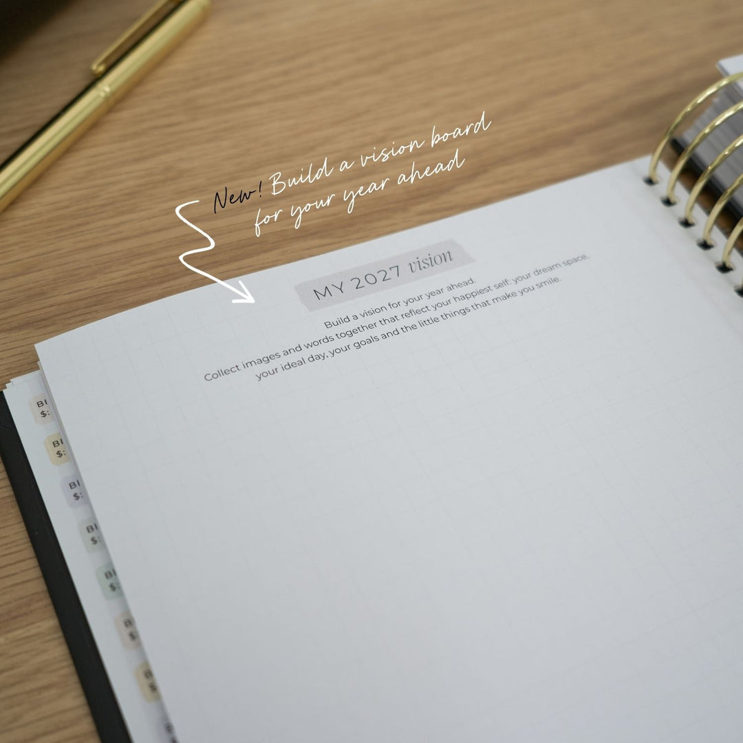 2027 2-Day Planner - Black