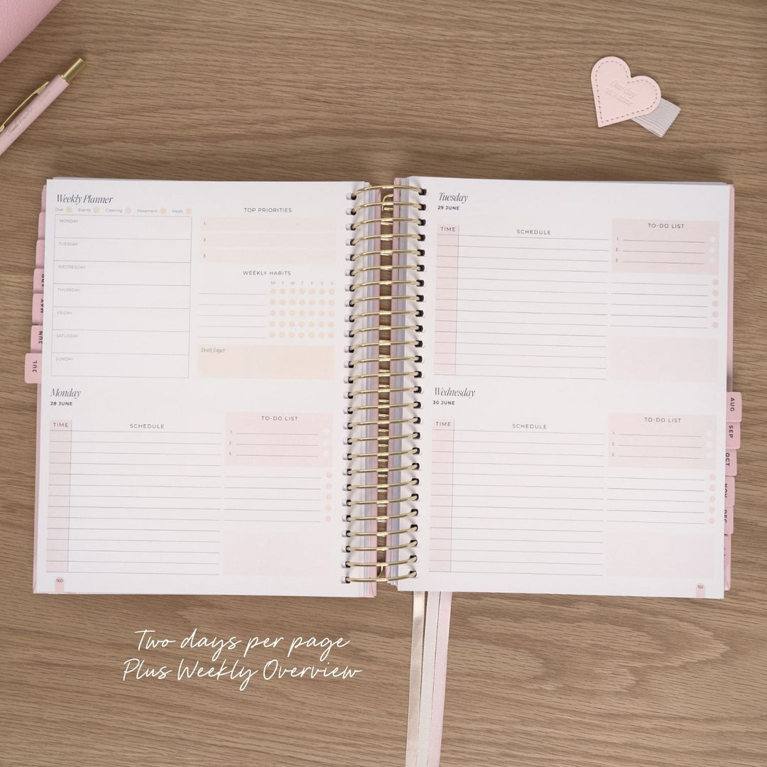 2027 2-Day Planner - Blush