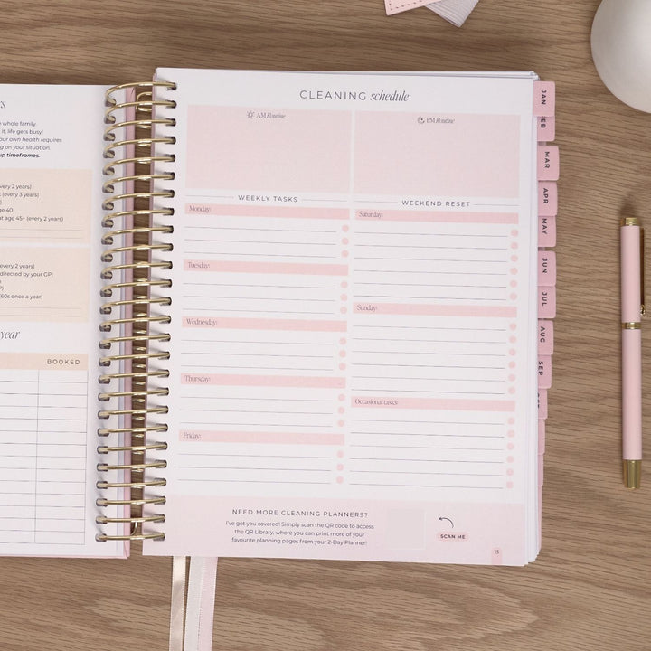 2027 2-Day Planner - Blush