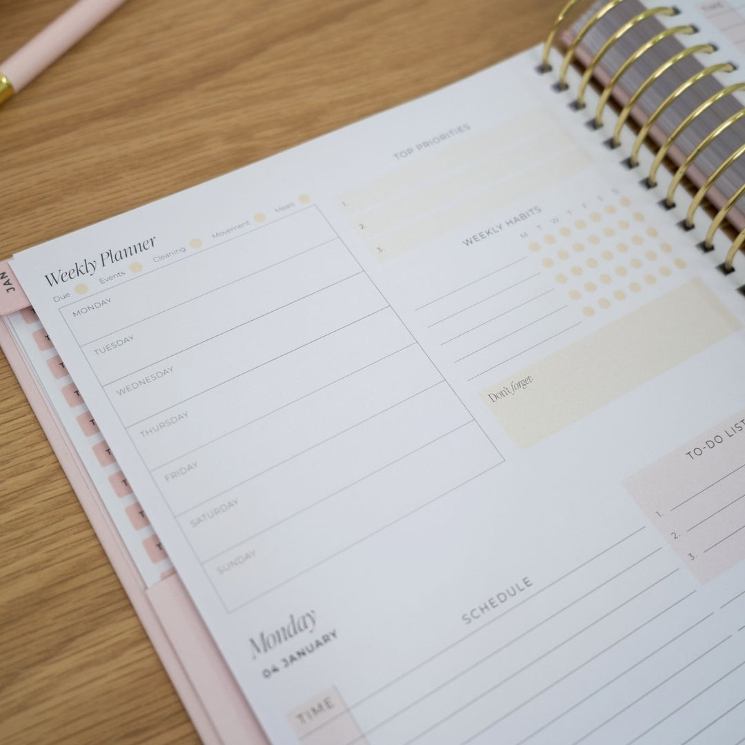 2027 2-Day Planner - Blush