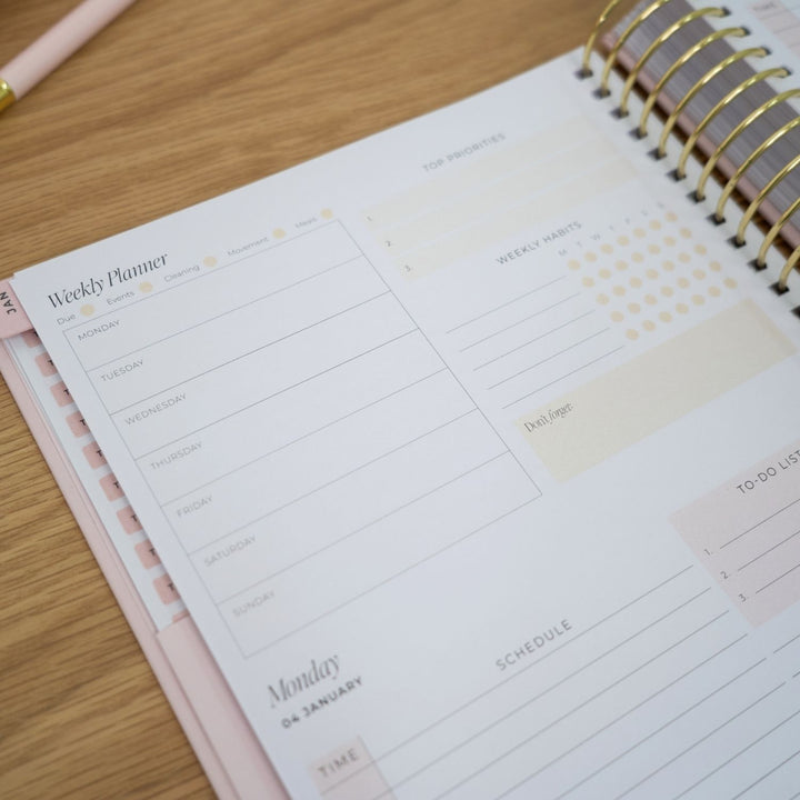 2027 2-Day Planner - Blush