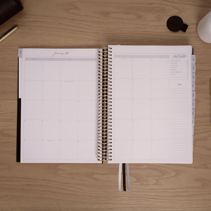 2027 Business Planner A4 - Black