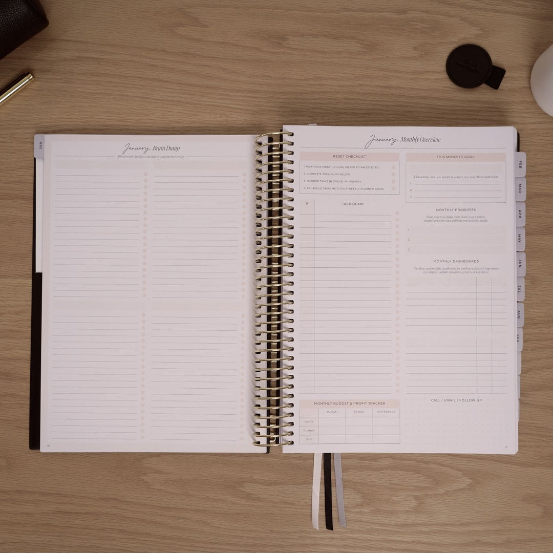 2027 Business Planner A4 - Black