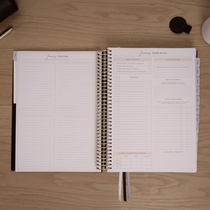 2027 Business Planner A4 - Black