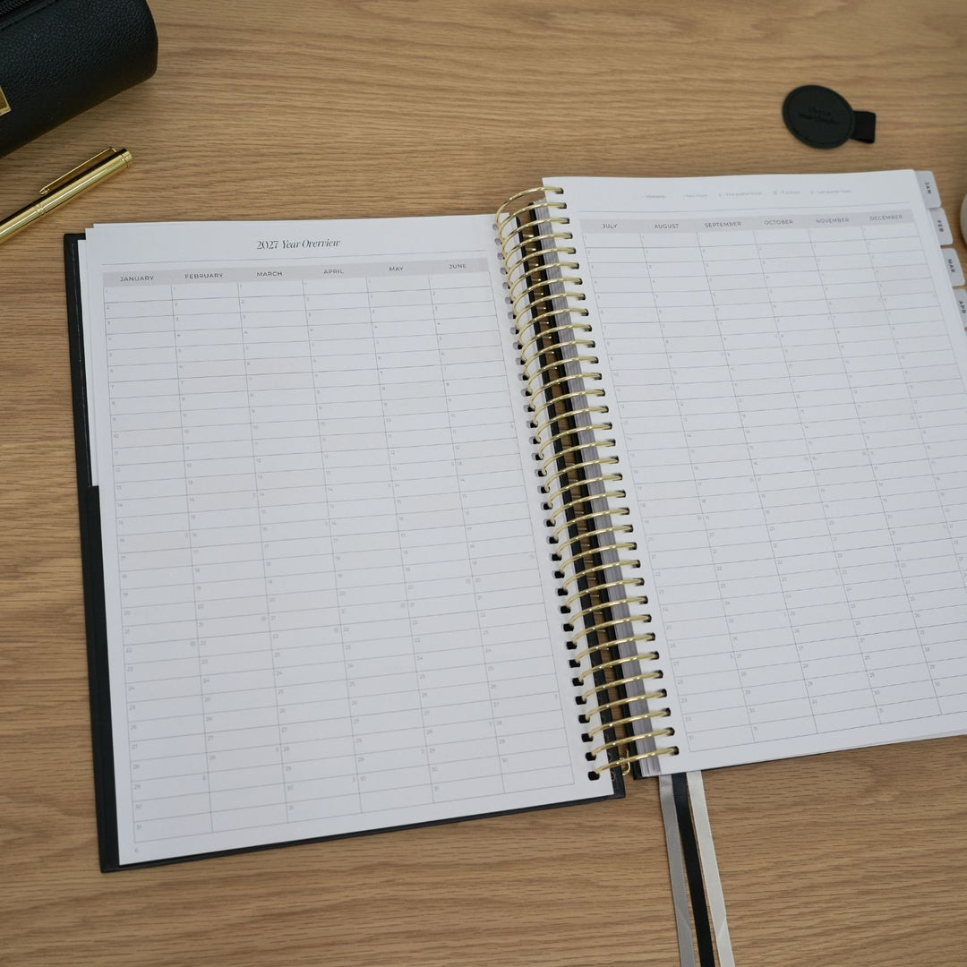 2027 Business Planner A4 - Black