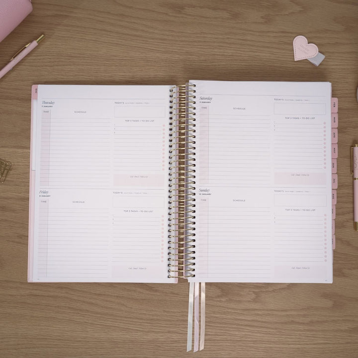 2027 Business Planner A4 - Blush