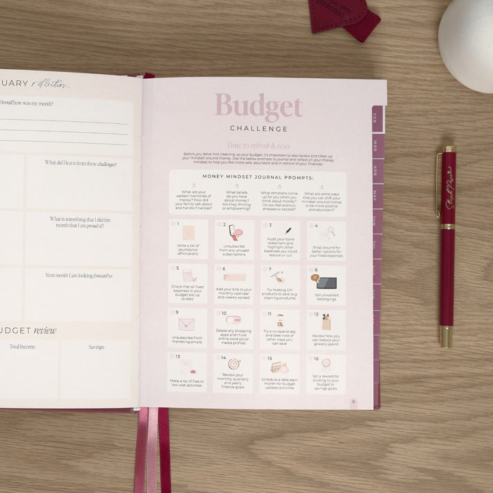 2027 Essential Weekly Planner - Berry
